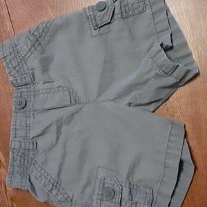 Gray cargo shorts boys size 24 months no stains no rips